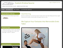 Tablet Screenshot of customeroticasource.com